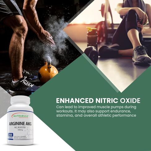 Premium Arginine AKG 500mg Capsules - 250 Capsules in Saudi Arabia