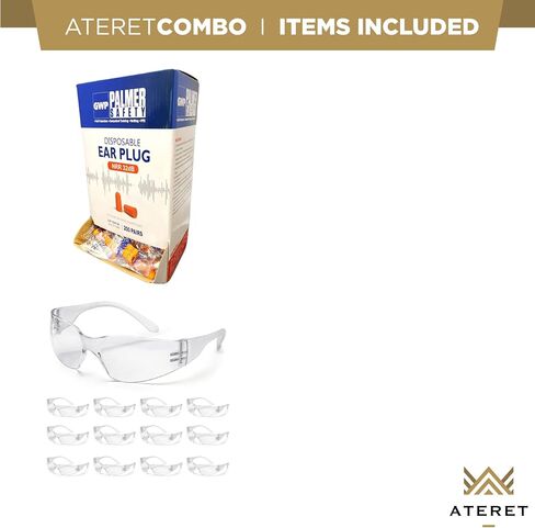 ATERET Earplugs 600 Pairs I 32db Noise Cancelling Soft Disposable Ear Plugs I Safety Hearing Protection for Travel Concert Hunting Shooting Range Work Construction in Kuwait
