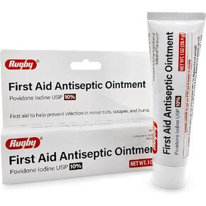 Major Povidine Povidone Iodine 10% First Aid Ointment 1 Oz / 28.35gm for Cuts Scrapes Burns (Compate to Betadine) in Saudi Arabia