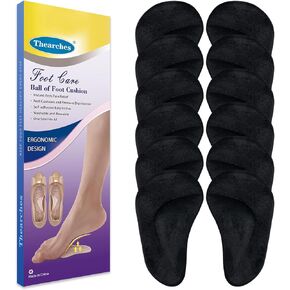 6 Pairs Gel Arch Support Pads Plantar Fasciitis Shoe Inserts Insole, Adhesive High Arch Pad Flat Feet Inserts Arch Cushions for Relieve Pressure and Foot Pain, One Size for Women Men