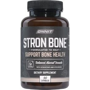 Onnit Stron Bone with Strontium and Vitamin K2 (90 Capsules) - Formulated to Help Support Bone Health in Kuwait