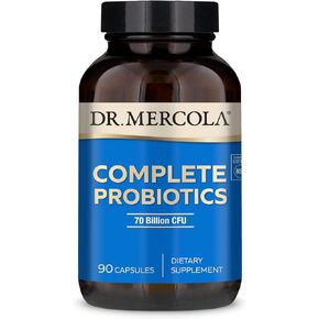 Dr. Mercola Complete Probiotics 70 Billion CFU, 90 Servings (90 Capsules), Dietary Supplement, Supports Digestive Health, Non GMO, NSF Certified in Saudi Arabia