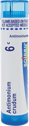 Boiron Antimonium Crudum 6C، 80 حبة، دواء المثلية لعسر الهضم in Saudi Arabia