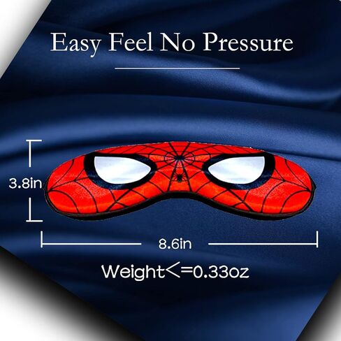 قناع نوم حريري للأطفال من موكفيتن، عبوتان من قناع العين خفيف الوزن مع حزام رأس قابل للتعديل للنوم الأولاد والنساء والرجال، مستلزمات حفلات السفر (حقيبة تخزين قطعة واحدة)... in Kuwait