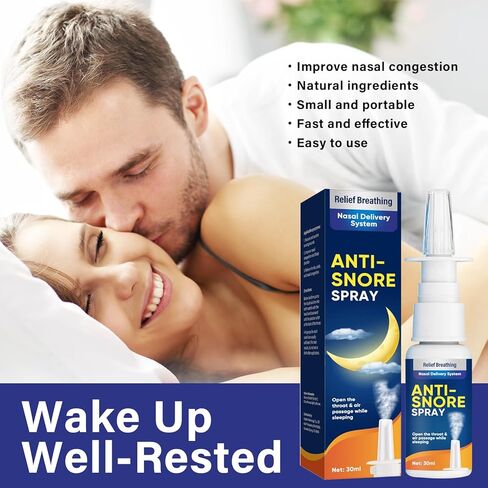 أجهزة مكافحة الشخير، رذاذ الأنف المضاد للشخير من أجل نوم أفضل - يوفر الحل الفعال للشخير | يساعد على فتح الحلق وممر الهواء in Kuwait
