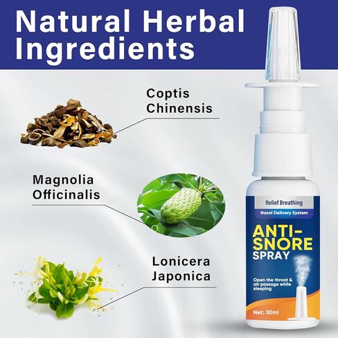 أجهزة مكافحة الشخير، رذاذ الأنف المضاد للشخير من أجل نوم أفضل - يوفر الحل الفعال للشخير | يساعد على فتح الحلق وممر الهواء in Kuwait