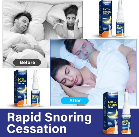 أجهزة مكافحة الشخير، رذاذ الأنف المضاد للشخير من أجل نوم أفضل - يوفر الحل الفعال للشخير | يساعد على فتح الحلق وممر الهواء in Kuwait