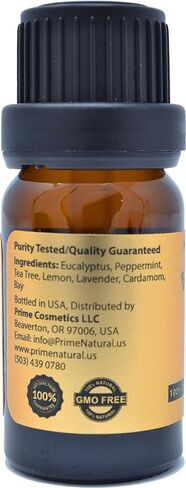 مزيج الزيوت العطرية للتنفس 118 مل - من برايم ناتشورال - صنع في الولايات المتحدة الأمريكية - درجة علاجية نقية غير مخففة للعلاج بالروائح والروائح والناشر - تخفيف الجيوب الأنفية والحساسية والاحتقان والبرد والسعال والصداع in Kuwait