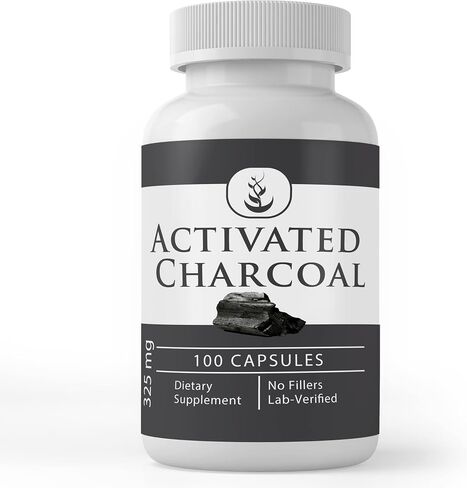 Pure Original Ingredients Activated Charcoal, (100 Capsules) Always Pure, No Additives Or Fillers, Lab Verified in Saudi Arabia