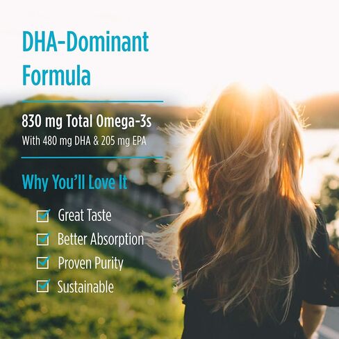 Nordic Naturals ProDHA، الفراولة - 120 كبسولة هلامية ناعمة - 830 مجم أوميغا 3 - تركيبة DHA عالية الكثافة للصحة العصبية والمزاج والذاكرة - غير معدلة وراثيًا - 60 حصة in Kuwait