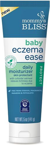 Mommy's Bliss® مرطب يومي Eczema Ease يومي مع دقيق الشوفان الغروي وزبدة الشيا وزيت الزيتون، يحمي ويخفف من تهيج الجلد والحكة بسبب الأكزيما، خالي من الستيرويدات والفثالات، 5 أونصة in Kuwait