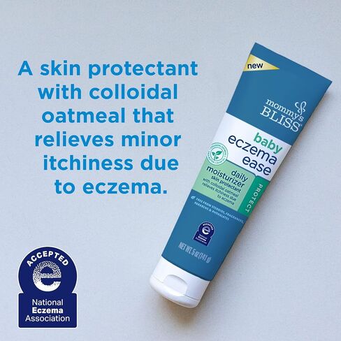 Mommy's Bliss® مرطب يومي Eczema Ease يومي مع دقيق الشوفان الغروي وزبدة الشيا وزيت الزيتون، يحمي ويخفف من تهيج الجلد والحكة بسبب الأكزيما، خالي من الستيرويدات والفثالات، 5 أونصة in Kuwait