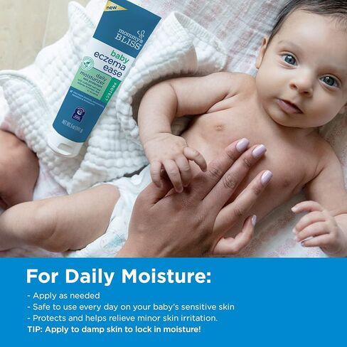 Mommy's Bliss® مرطب يومي Eczema Ease يومي مع دقيق الشوفان الغروي وزبدة الشيا وزيت الزيتون، يحمي ويخفف من تهيج الجلد والحكة بسبب الأكزيما، خالي من الستيرويدات والفثالات، 5 أونصة in Kuwait