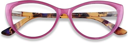 ANDWOOD نظارات حجب الضوء الأزرق للنساء Bluelight Blocker الكمبيوتر Cateye واضح القط العين النظارات الإطار AR003 in Kuwait
