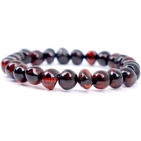 Baltic Amber Bracelet for Adults Made on Elastic Band – Carpal Tunnel, Arthritis, Headache, Migraine Pain Relief