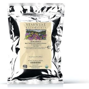 Starwest Botanicals Organic Milk Thistle Seed Powder, 1 Pound in Saudi Arabia