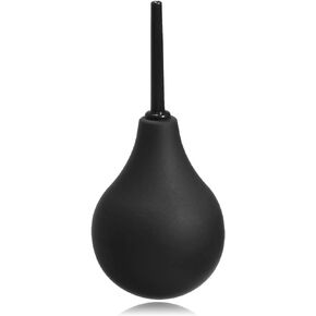 Rectal Enema Bulb for Men - Anal Douche for Women, BPA and Phthalates Free Reusable Vaginal or Anal Clyster Cleaner with Soft and Smooth Nozzle, 220ML, Black