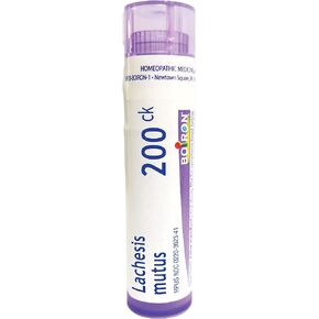 Boiron Lachesis Mutus 200ck Homeopathic Medicine for Hot Flash, White, 80 Count in Saudi Arabia