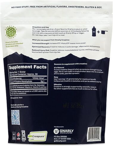 Gnarly Nutrition, Creatine, Unflavored in Kuwait