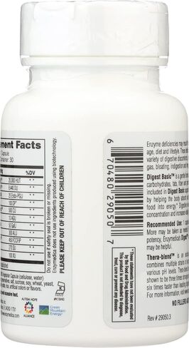 Enzymedica - Digest Basic, Essential Full Spectrum Digestive Enzymes, 30 Count in Saudi Arabia