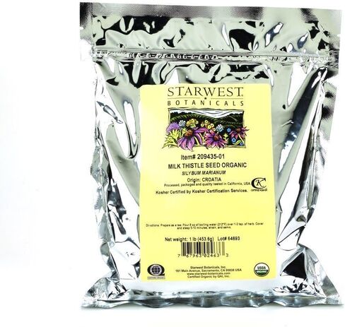 Starwest Botanicals Organic Milk Thistle Seed, 1 Pound in Saudi Arabia
