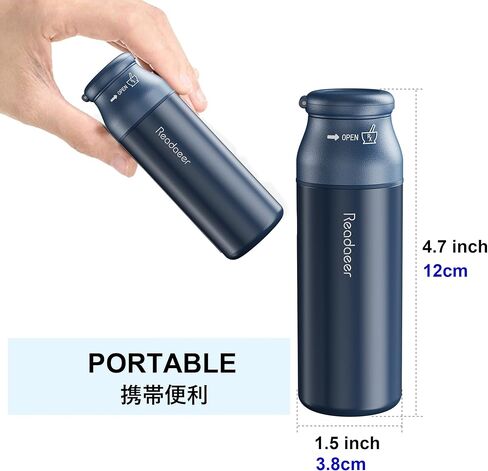 Readaeer منظم حبوب الدواء قطاعة حبوب الدواء مطحنة 3 في 1 وظيفة حبة الدواء للسفر المحمولة قاطعة حبوب كسارة in Kuwait