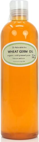 زيت جنين القمح العضوي النقي غير المكرر المعصور على البارد من دكتور ادورابل، 12 اونصة in Kuwait