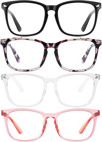 نظارات WMAO الزرقاء لحجب الضوء مربعة، إطار نظارات Nerd مضادة للأشعة الزرقاء، نظارات كمبيوتر بدون وصفة طبية in Kuwait