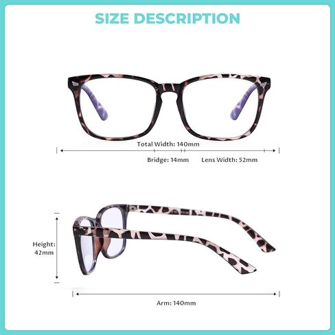 نظارات WMAO الزرقاء لحجب الضوء مربعة، إطار نظارات Nerd مضادة للأشعة الزرقاء، نظارات كمبيوتر بدون وصفة طبية in Kuwait