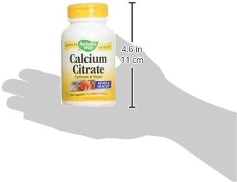 Nature's Way Calcium Citrate, Carbonate and Malate, Supports Bone Health*, 100 Capsules (Packaging May Vary) in Kuwait