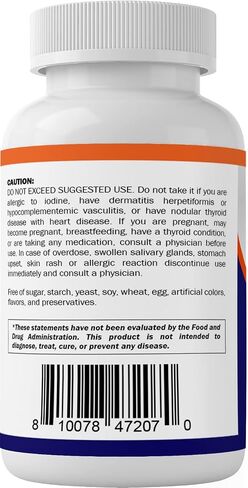 Vitamatic Potassium Iodide 65 mg per Serving - 60 Tablets - Thyroid Support - KI Pills (60 Count (Pack of 1)) in Saudi Arabia