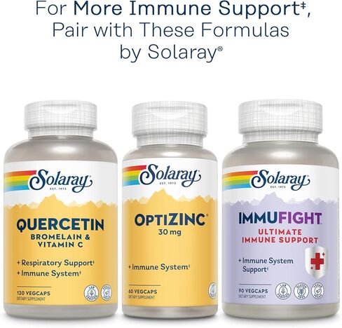 SOLARAY Super Bio Vitamin C 1000mg، مخزنة، كبسولات إطلاق الوقت مع بيوفلافونويدس، مرحلتين لامتصاص عالي ودعم المناعة طوال اليوم، نباتي، ضمان 60 يومًا، 125 حصة، 250 كبسولة نباتية in Saudi Arabia