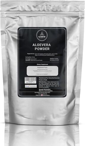Naturevibe Botanicals Aloe Vera Leaf Powder, 5lbs - Aloe Barbadensis (80 Ounces) in Kuwait
