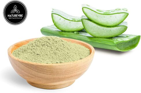 Naturevibe Botanicals Aloe Vera Leaf Powder, 5lbs - Aloe Barbadensis (80 Ounces) in Kuwait
