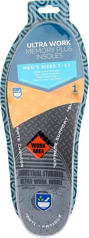 Rite Aid Ultra Work Memory Plus Insoles for Men - Sizes 7-13 | Memory Foam| Shock Absorbing Arch Support Boot Insole in Saudi Arabia