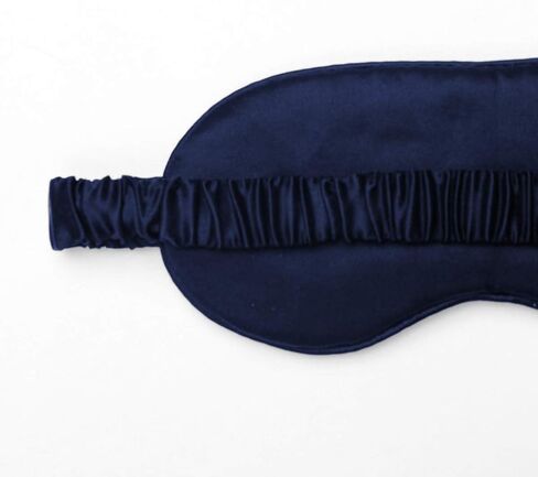 قناع النوم الحريري من Yanser Luxury 100% Mulberry Silk Eye Mask - غطاء العين - ظل العين - معصوب العينين - مضاد للشيخوخة - العناية بالبشرة - فائق النعومة - خفيف ومريح - حقيبة سفر - عبوة هدايا (كراميل) in Kuwait