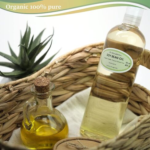 Soybean OIL Pure SOY OIL Cold Pressed Organic 16 Oz / 1 Pint in Saudi Arabia