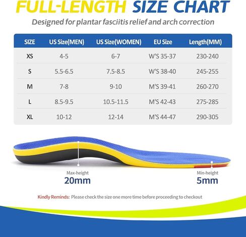 نعال رياضية احترافية من TANSTC مع دعم متوسط ​​للقوس وامتصاص الصدمات لالتهاب اللفافة الأخمصية وتخفيف آلام القدم المسطحة لدى الرجال والنساء، بطانة حذاء لتقويم العظام، قابلة للتنفس ومضادة للانزلاق، مقاس L in Kuwait