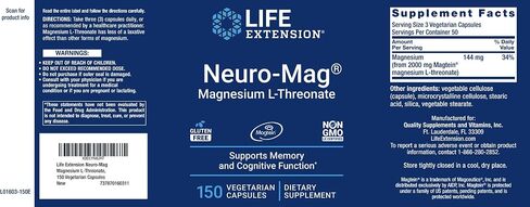 Life Extension - نيورو ماج، مكمل غذائي لثريونات المغنيسيوم، 90 كبسولة in Saudi Arabia