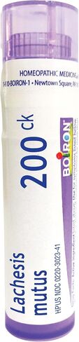 Boiron Lachesis Mutus 200ck Homeopathic Medicine for Hot Flash, White, 80 Count in Saudi Arabia