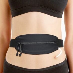 Large Pouch Peritoneal Dialysis PD Belt Pouch Peg G Catheter Holder Waist Band Accessories for Discreet Secure Feeding J Tube Women Men Black 25"-46" in Kuwait