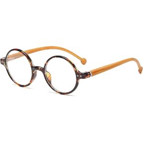JOVAKIT Retro Round Blue Light Blocking Glasses for Women Men, Literary Vintage Style Non-prescription Computer Eyeglasses