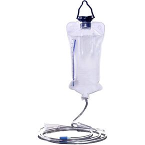 Reusable Home Enema Kit , 1200ML Enama Bag Kit for Colon Cleaning,Douche Bag Colon Douche Cleaner Body Detox Cleaning Kit-Including 1.8M Silicone Hose and 10 Soft Replacement Enema Tips in Saudi Arabia