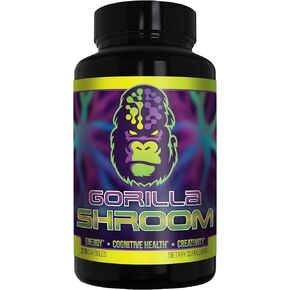 Gorilla Shroom Nootropic Mushroom Supplement (6700mg) - 270 Capsules / Lion’s Mane, Cordyceps, Reishi, Maitake / Increased Energy / Improved Immune Modulation / Enhanced Cognitive Functioning in Saudi Arabia