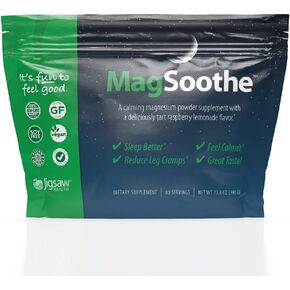 Jigsaw Health - MagSoothe - a Fast-Acting, Calming Magnesium Glycinate Powder Supplement - 60 Servings (60 Servings Jar) in Saudi Arabia