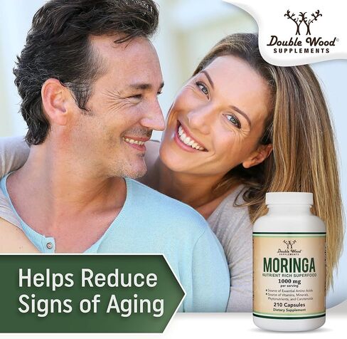 Lactation Supplement for Increased Breast Milk - Moringa Vegan Superfood for Breastfeeding Lactation Support (More Effective Than Lactation Cookies) for Breast Milk Supply Boost by Double Wood in Saudi Arabia