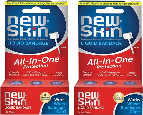 NEW-SKIN Liquid Bandage, Waterproof for Scrapes and Minor Cuts, 1 Ounce in Kuwait