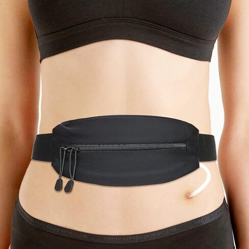 Large Pouch Peritoneal Dialysis PD Belt Pouch Peg G Catheter Holder Waist Band Accessories for Discreet Secure Feeding J Tube Women Men Black 25"-46" in Kuwait