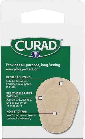 Curad Eye Patch, Non-Woven (Paper), 2 1/4 Inches X 3 1/8, Inches, 20 Count in Saudi Arabia