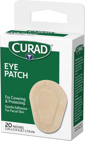 Curad Eye Patch, Non-Woven (Paper), 2 1/4 Inches X 3 1/8, Inches, 20 Count in Saudi Arabia